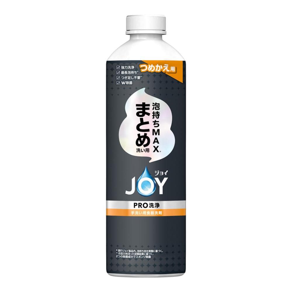 Ｐ＆Ｇ　ジョイ　ＰＲＯ洗浄　まとめ洗い用　詰め替え用　３９０ｍＬ