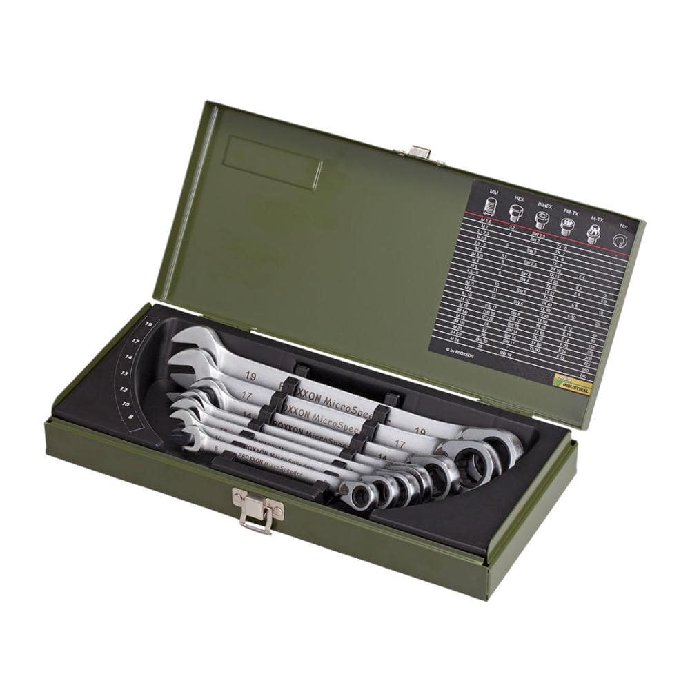 ＰＲＯＸＸＯＮ（プロクソン）　マイクロスピーダーコンビレンチ（固定式）　７本セット