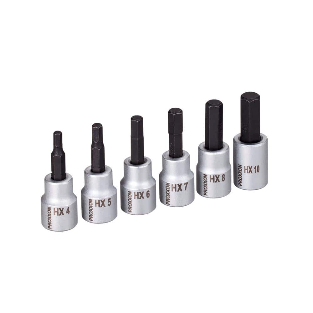 ＰＲＯＸＸＯＮ（プロクソン）　３／８ヘックスビットソケット　６点セット