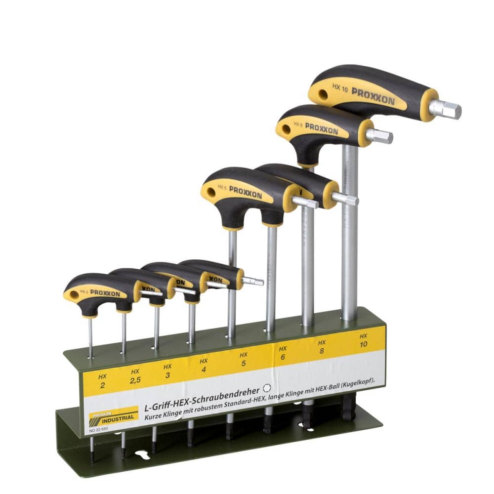 ＰＲＯＸＸＯＮ（プロクソン）　Ｌグリップヘックスレンチ　８点セット