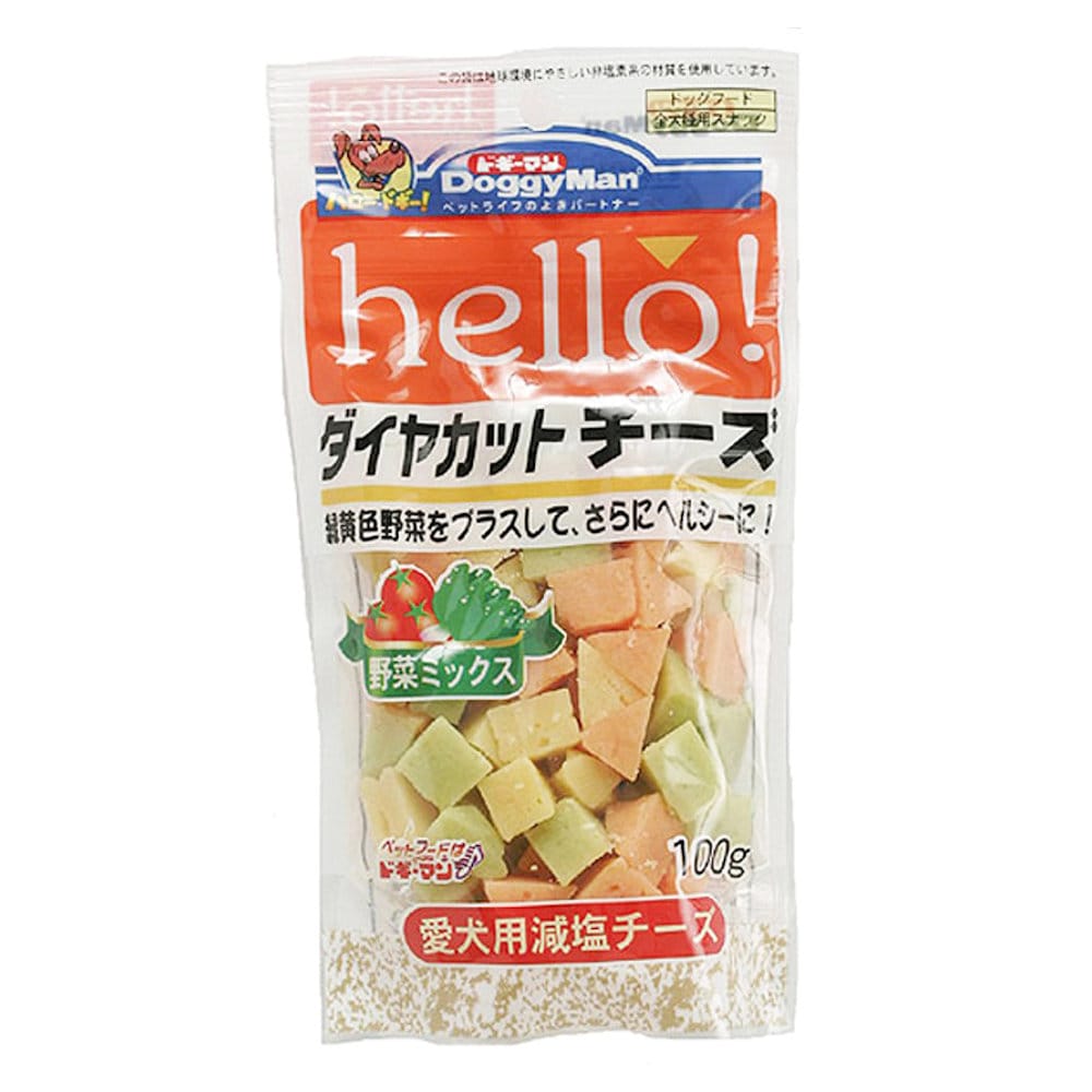 ｈｅｌｌｏ！ダイヤカットチーズ　野菜ミックス　１００ｇ