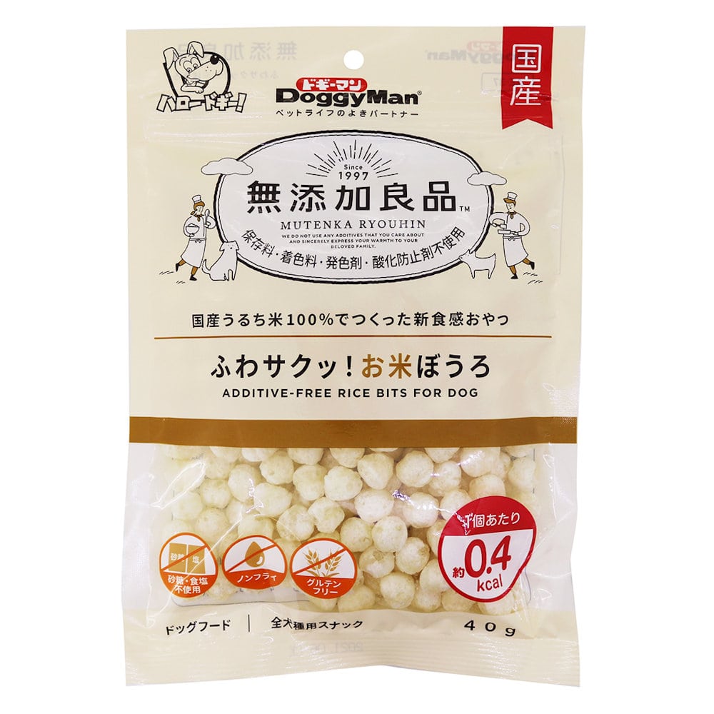 無添加良品　ふわサクッ！お米ぼうろ　４０ｇ