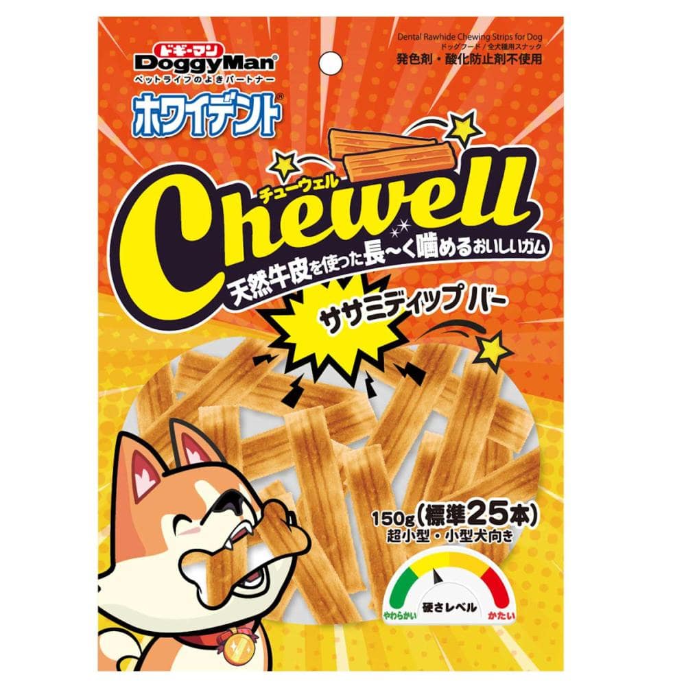 ドギーマン　ホワイデント　Ｃｈｅｗｅｌｌ　ササミディップバー　１５０ｇ