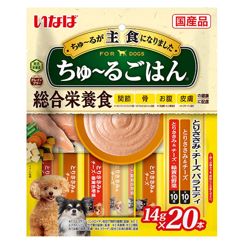 いなば　ちゅ～るごはん　とりささみ・チーズバラエティ　１４ｇ×２０本