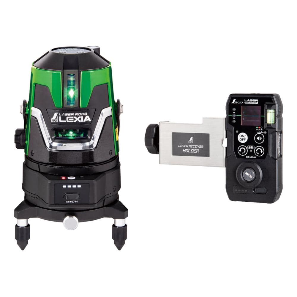 シンワ測定　レーザーロボＬＥＸＩＡ５１　グリーン　自動追尾　回転台セット　６９７４１