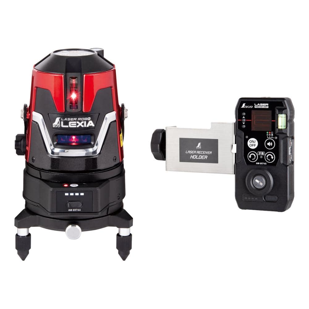 シンワ測定　レーザーロボＬＥＸＩＡ５１　レッド　自動追尾　回転台セット　６９７４０