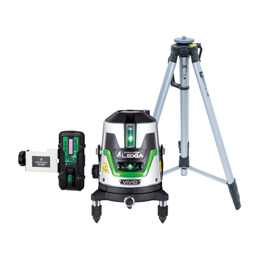シンワ測定　レーザーロボＬＥＸＩＡＶＩＶＩＤ５１Ｇ　受光器三脚セット　７０８５６