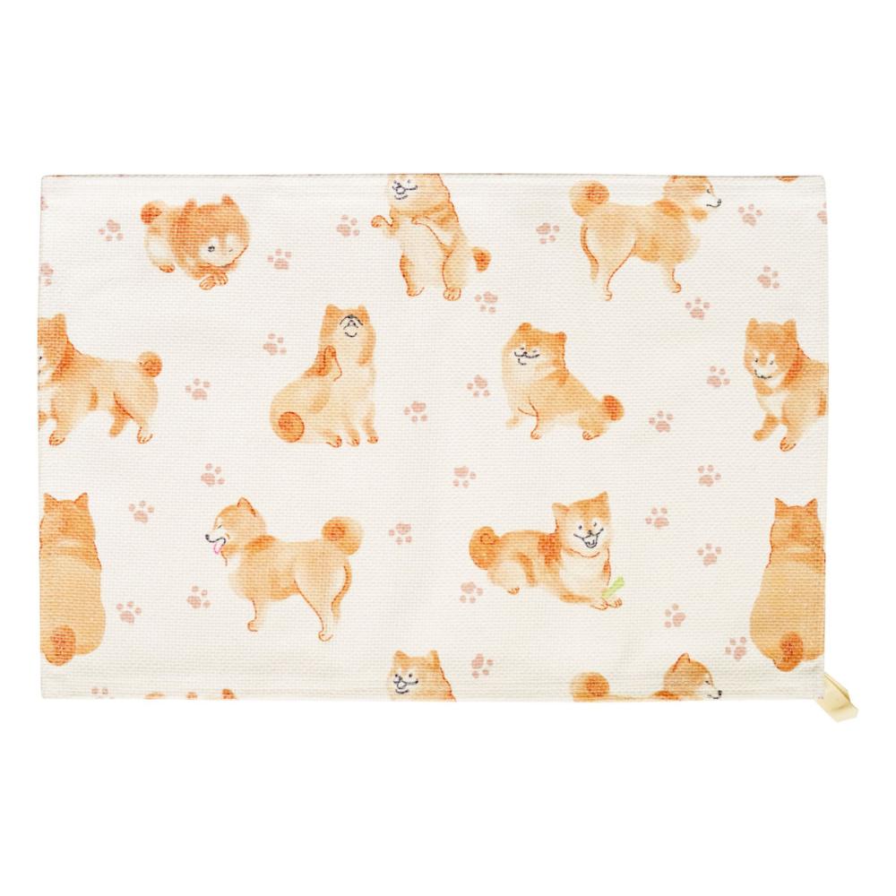 オカトー　ドラム式洗濯機が使える瞬快吸水バスマット　シバイヌ　４０×６０ｃｍ