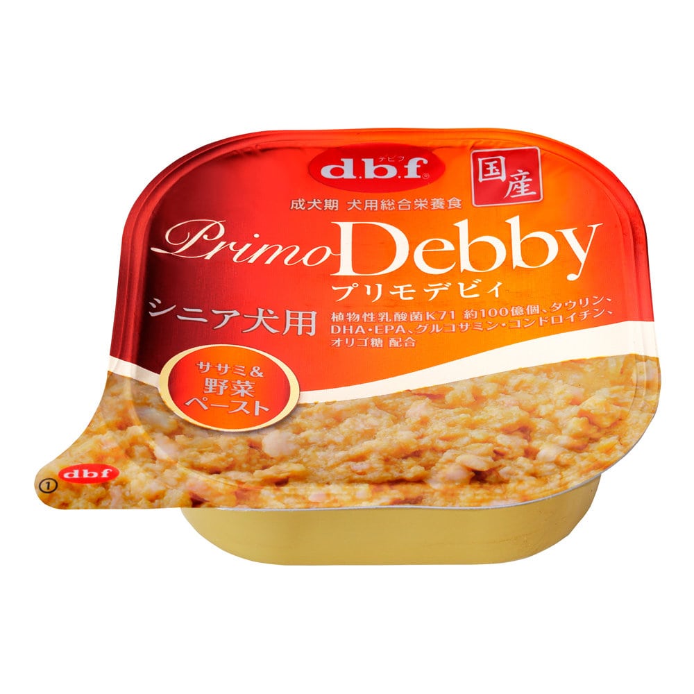 ｄｂｆ　プリモデビィ　シニア犬用　ササミ＆野菜ペースト　９５ｇ