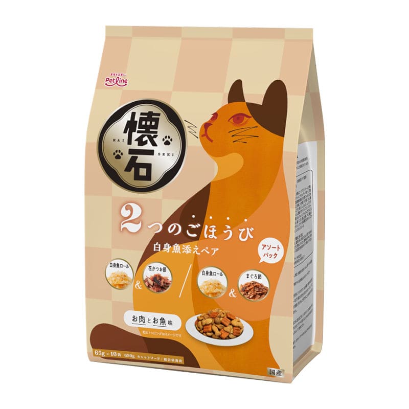 ペットライン　懐石　２つのごほうび　白身魚添えペア　６５０ｇ