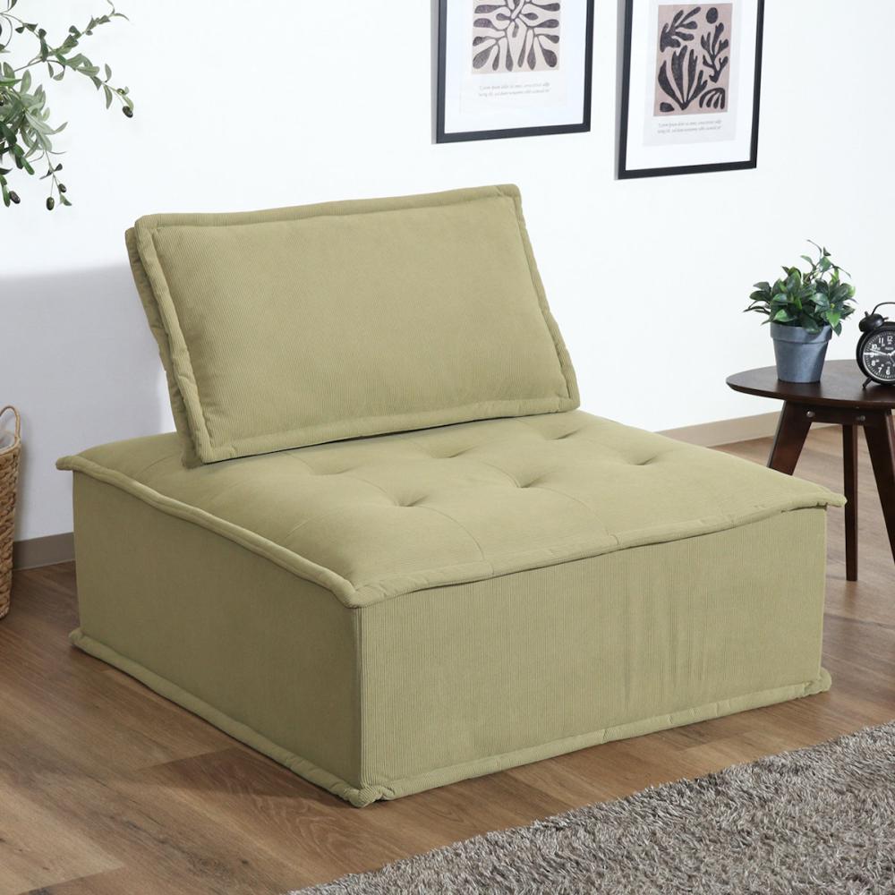 不二貿易　ＭＹ　ＳＴＹＬＥソファ　１人掛け　オリーブグリーン　ＯＧ　ＣＤ８６９０２