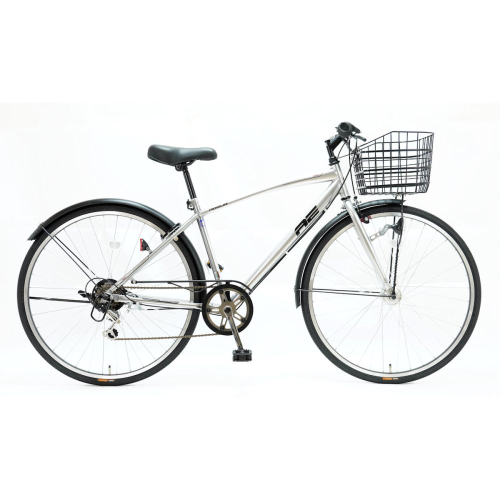アメリカンイーグル　カゴ付きクロスバイク　オースティン　２７インチ　ガンメタ