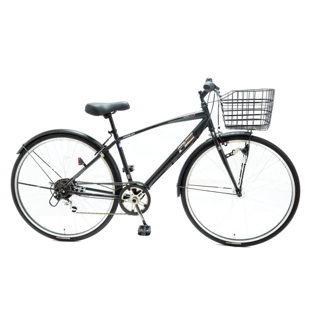アメリカンイーグル　カゴ付きクロスバイク　オースティン　２７インチ　ブラック