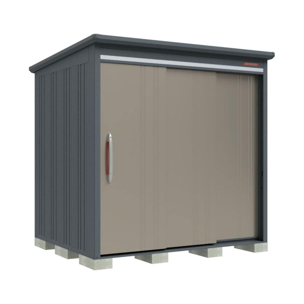 タクボ物置　ＢＥＬＯＳ　間口２１３×奥行１８０ｃｍ　側面棚タイプ　豪雪型・結露減少屋根　アンバーゴールド　Ｂ－Ｋ２１１８ＹＡＢ