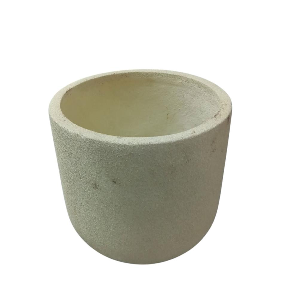 Ｂｒｅｅｚｙ　Ｇｒｅｅｎ　デザインポット　ユーポット　ベージュ　８号　２４ｃｍ