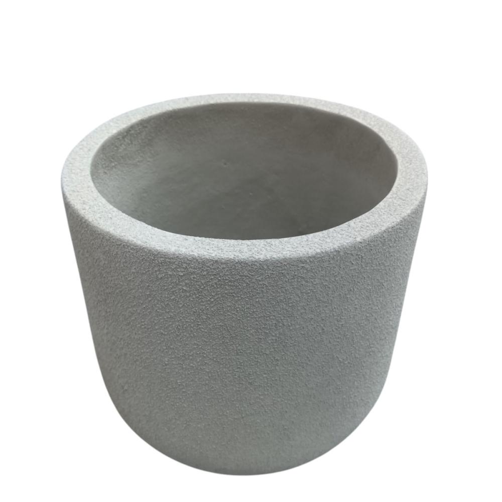 Ｂｒｅｅｚｙ　Ｇｒｅｅｎ　デザインポット　ユーポット　グレー　６号　１８ｃｍ