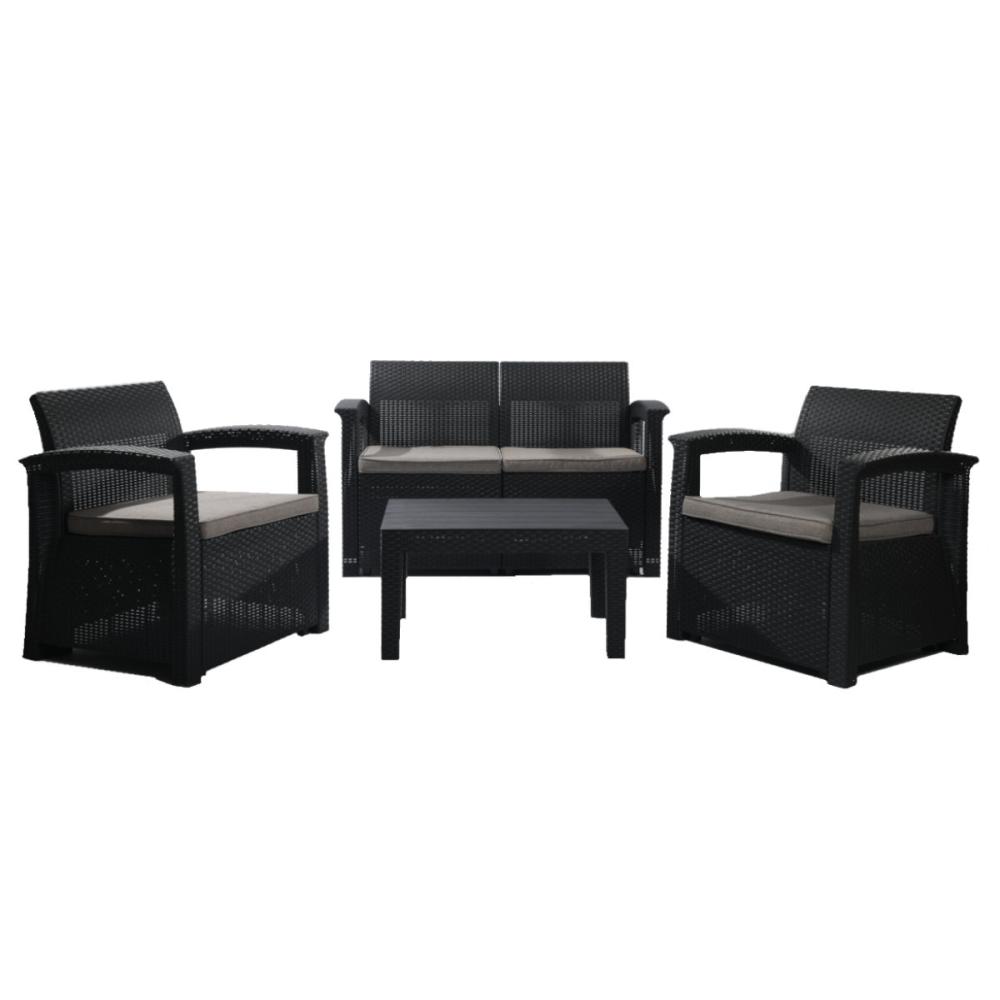 Ｂｒｅｅｚｙ　Ｇｒｅｅｎ　ガーデンファニチャー　４点セット