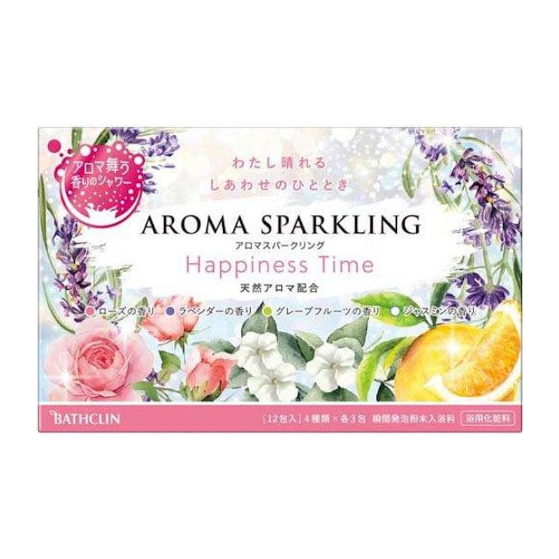 バスクリン　アロマスパークリング　ハピネスタイム　３０ｇ×１２包入り