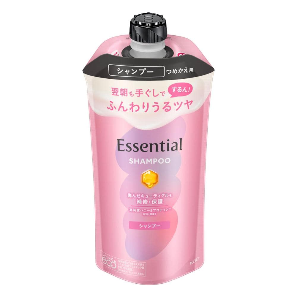 花王　エッセンシャル　ふんわりうるツヤ　シャンプー　詰め替え用　３００ｍＬ
