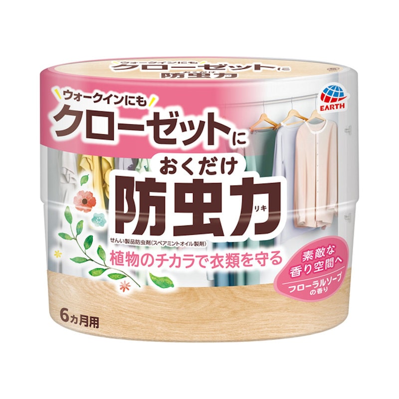 アース製薬　クローゼットにおくだけ防虫力　フローラルソープ　３００ｍＬ
