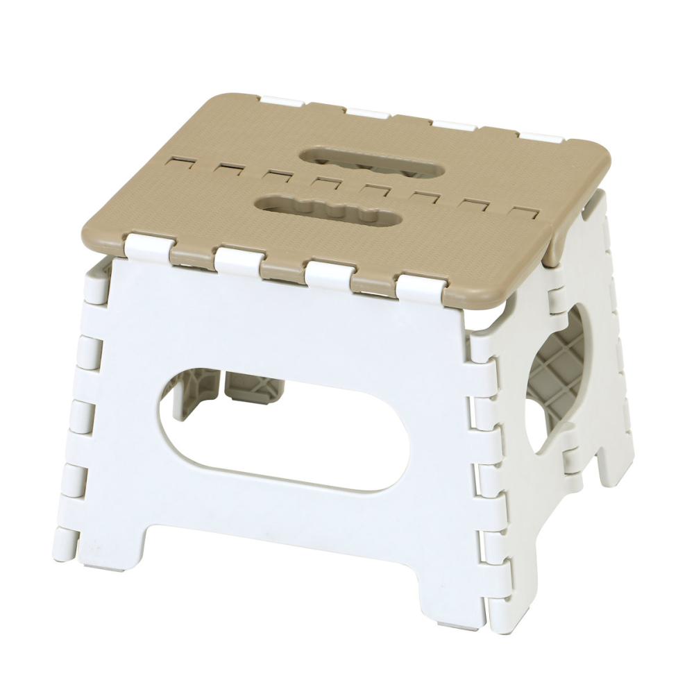折りたたみ踏み台　高さ２１ｃｍ　ベージュ