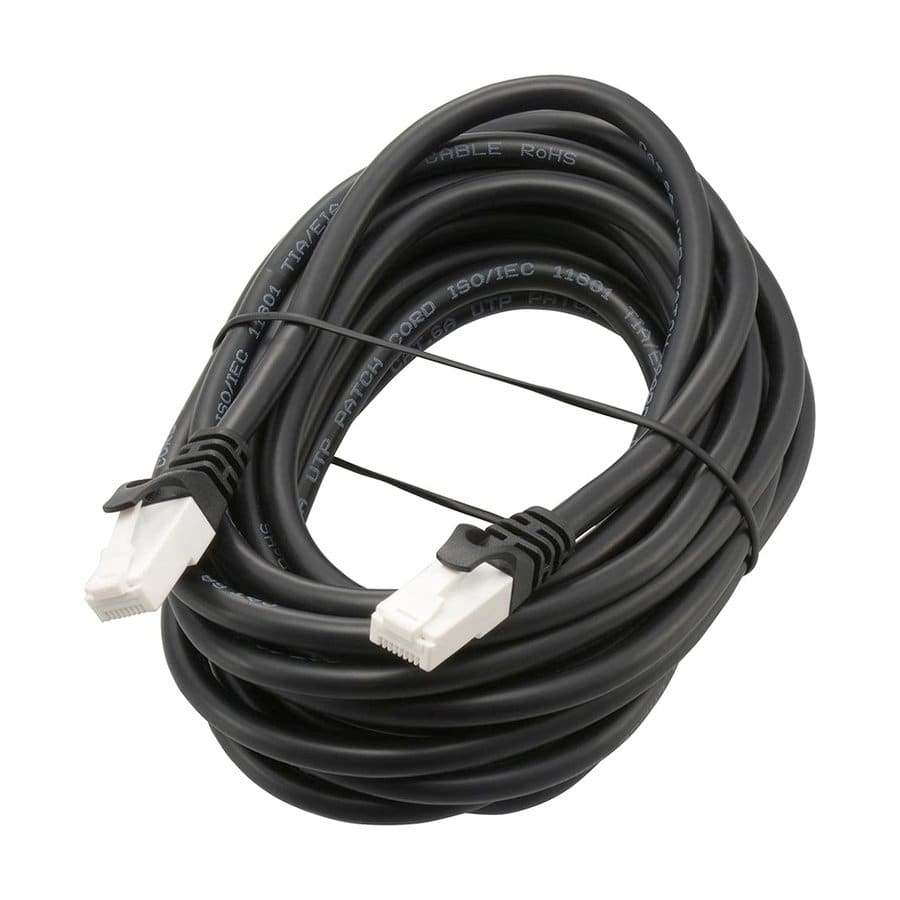 オーム電機　つめが折れないＬＡＮケーブル　カテゴリー６Ａ　５ｍ　ブラック