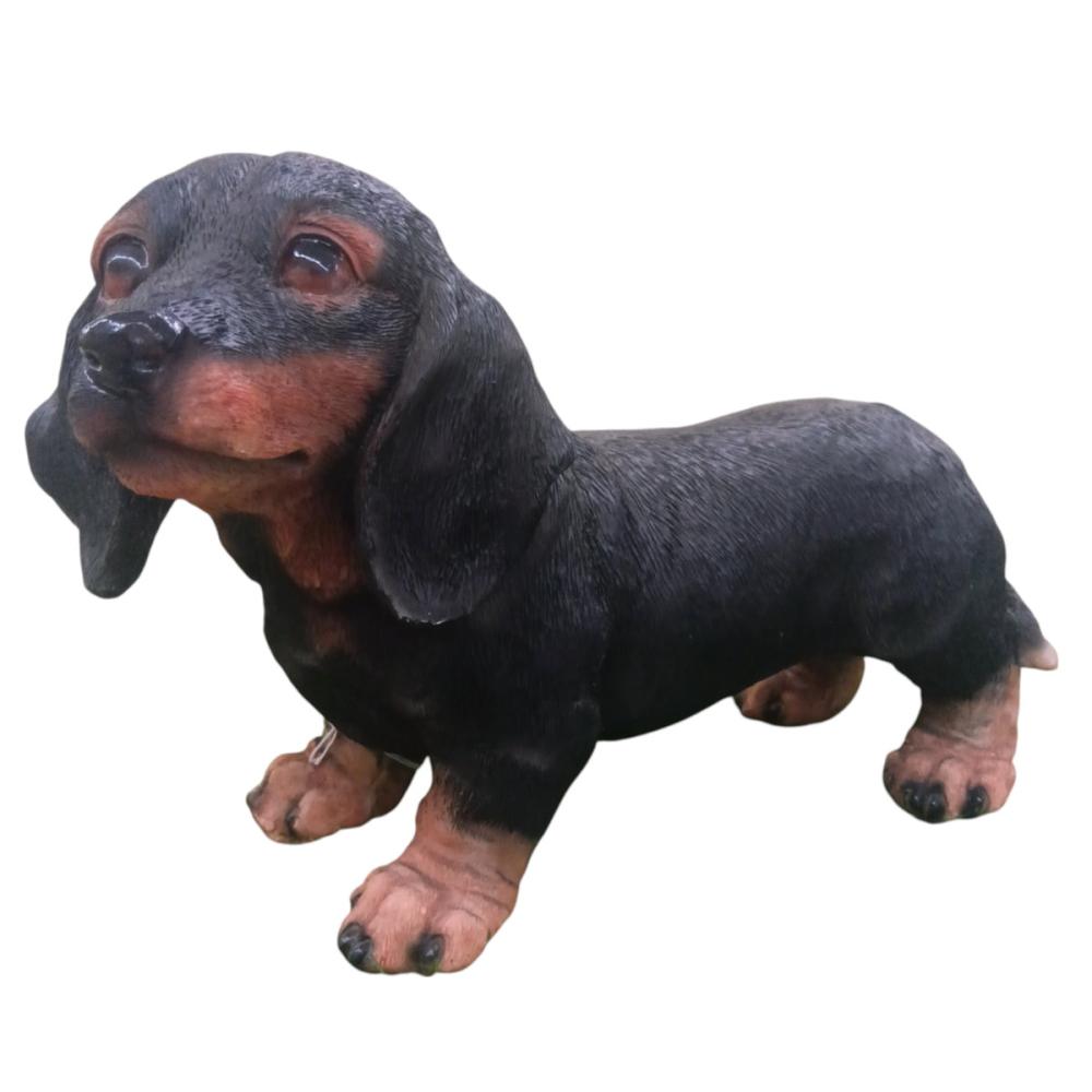 Ｂｒｅｅｚｙ　Ｇｒｅｅｎ　ガーデンオブジェ　ダックスフンド　Ｍ