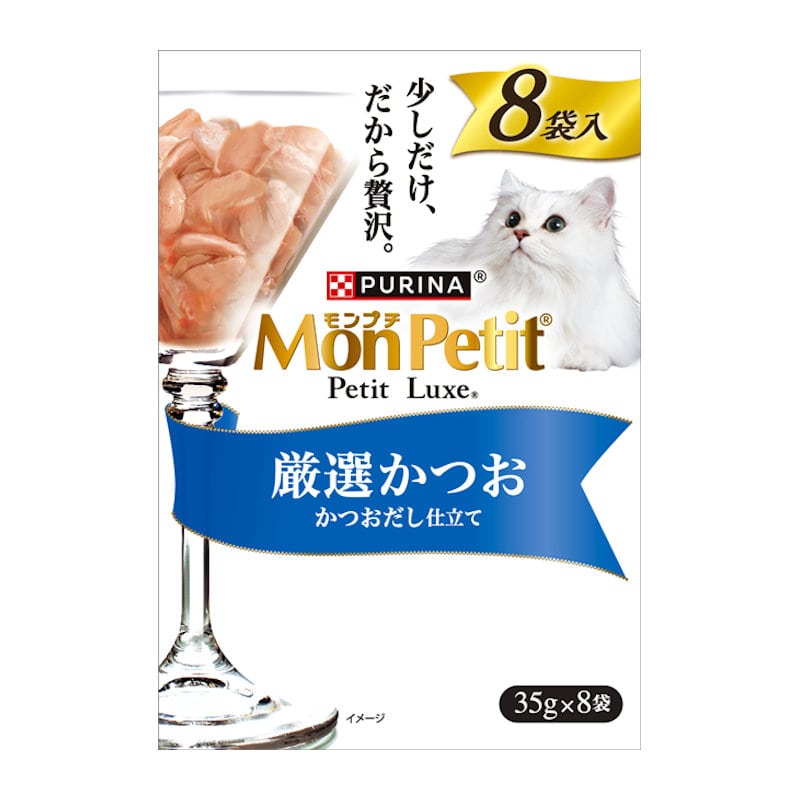 ＭＰ（モンプチ）プチリュクスパウチ　厳選かつお　３５ｇ×８袋