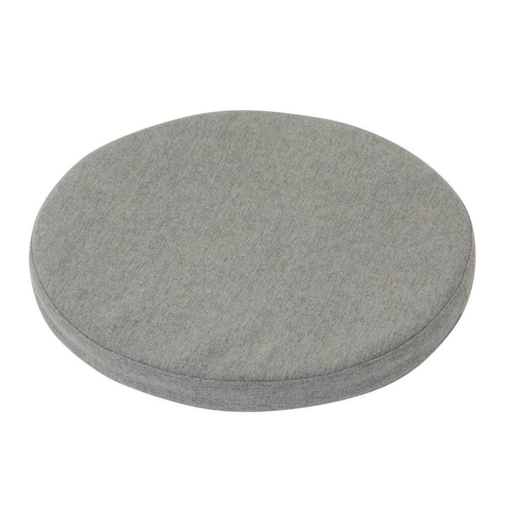 アテーナライフ　チェアクッション　丸型　グレ―　直径３５ｃｍ