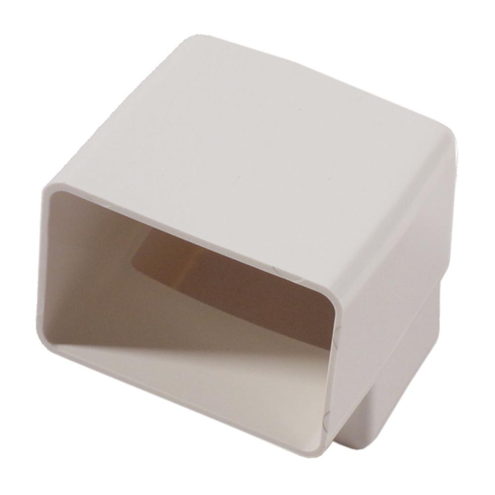 角エルボ　ホワイト　４５×３０mm