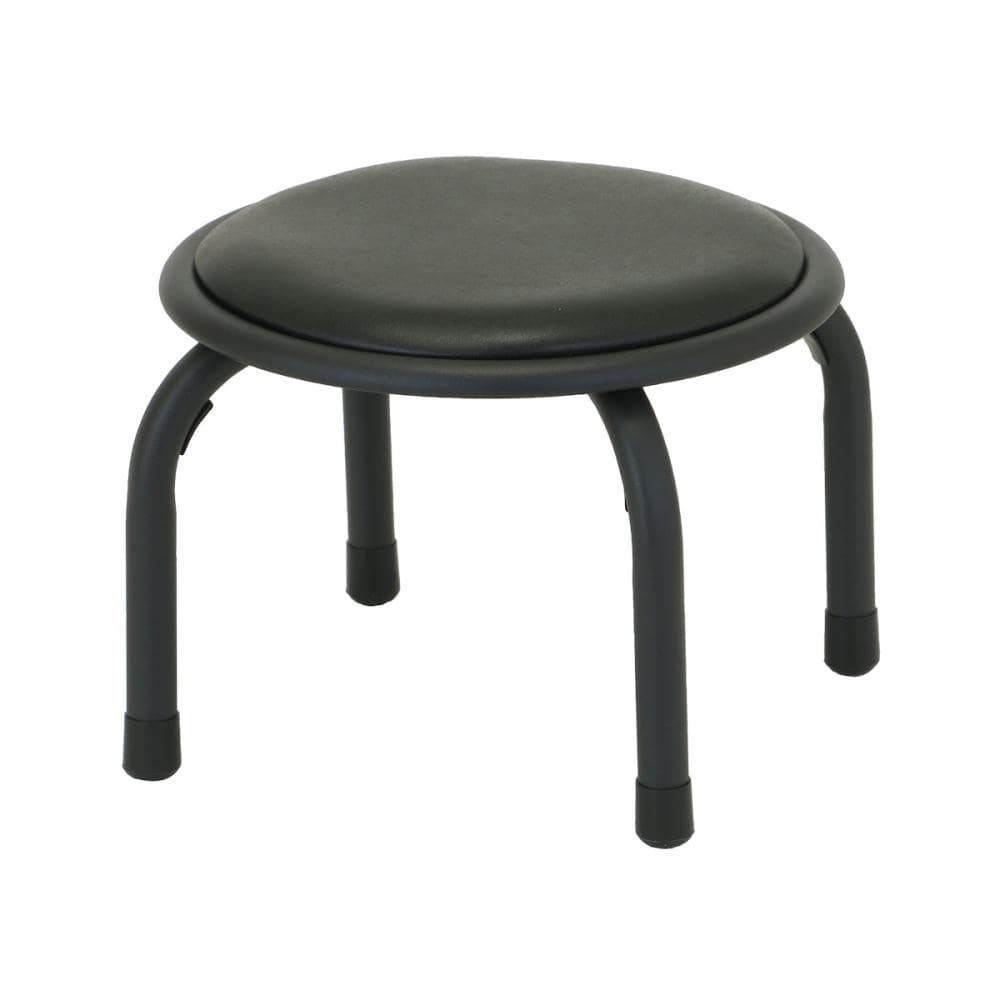 スタッキングパイプチェア　低め　ブラック　座面の高さ２２．５ｃｍ