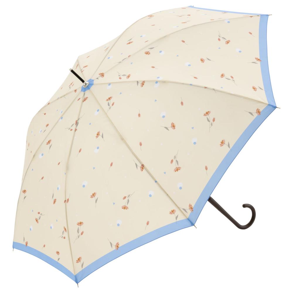 スギハラ　婦人６０ｃｍジャンプ傘　ツーボーダー　ベージュ