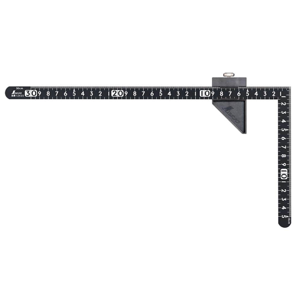 シンワ測定　曲尺　小型　サンデーカーペンター　３０×１５ｃｍ　表裏同目　ストッパー付　１２４４２