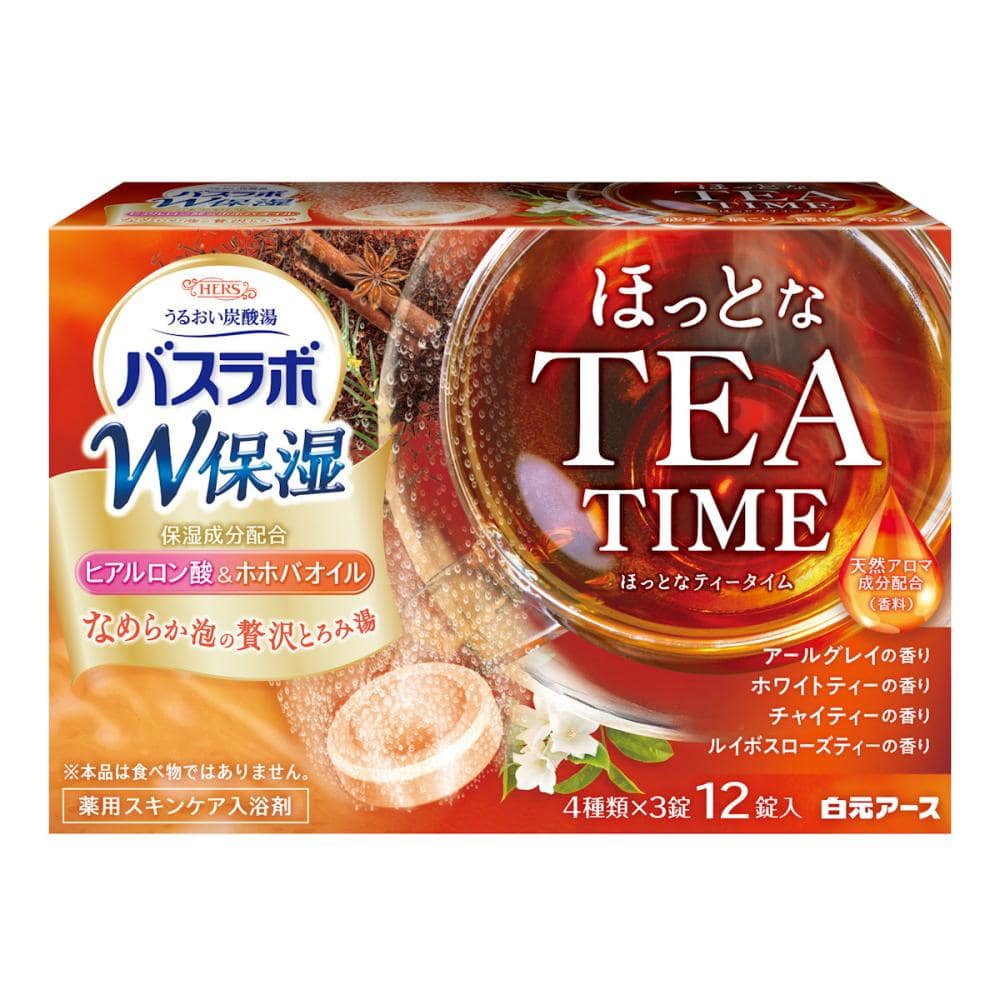 白元アース　バスラボ　Ｗ保湿　ほっとなＴＥＡＴＩＭＥ　１２錠
