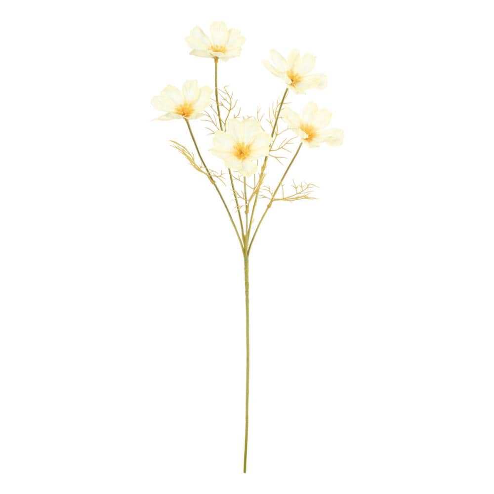 造花　コスモススプレー　ベージュ