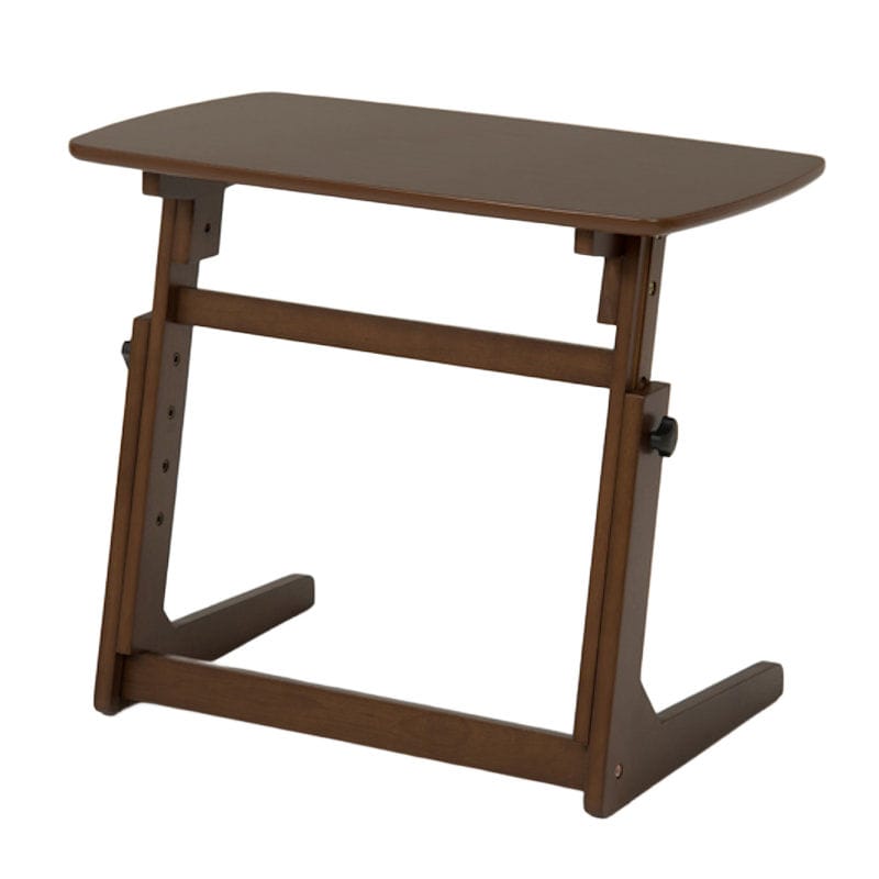 昇降テーブル　ダークブラウン　約幅６５×奥行４０×高さ７０ｃｍ　ＶＴ－７９７３ＤＢＲ