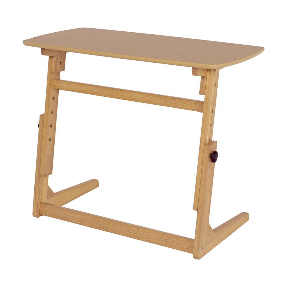 昇降テーブル　ナチュラル　約幅８０×奥行４０×高さ７０ｃｍ　ＶＴ－７９７６ＮＡ