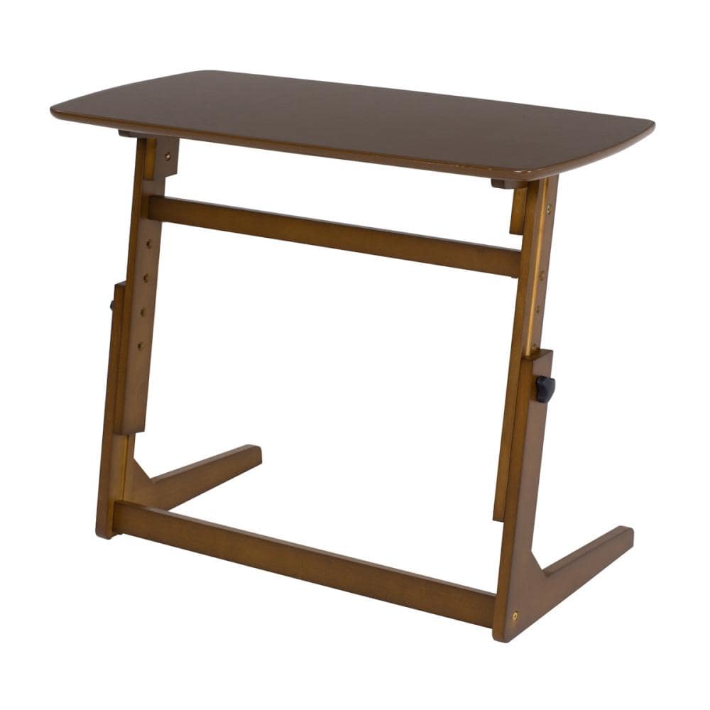 昇降テーブル　ダークブラウン　約幅８０×奥行４０×高さ７０ｃｍ　ＶＴ－７９７６ＤＢＲ