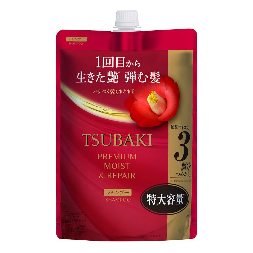 ファイントゥデイ　ＴＳＵＢＡＫＩ　ツバキ　プレミアムモイストシャンプー　詰め替え用　９００ｍＬ