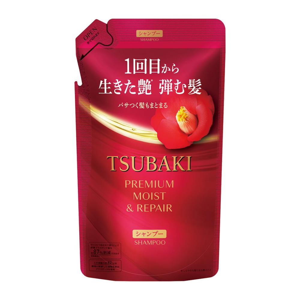 ファイントゥデイ　ＴＳＵＢＡＫＩ　ツバキ　プレミアムモイストシャンプー　詰め替え用　３００ｍＬ