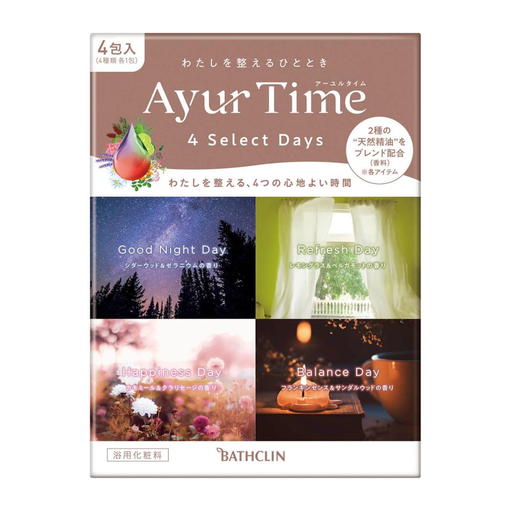 バスクリン　アーユルタイム　フォーセレクトデイズ　４０ｇ×４包