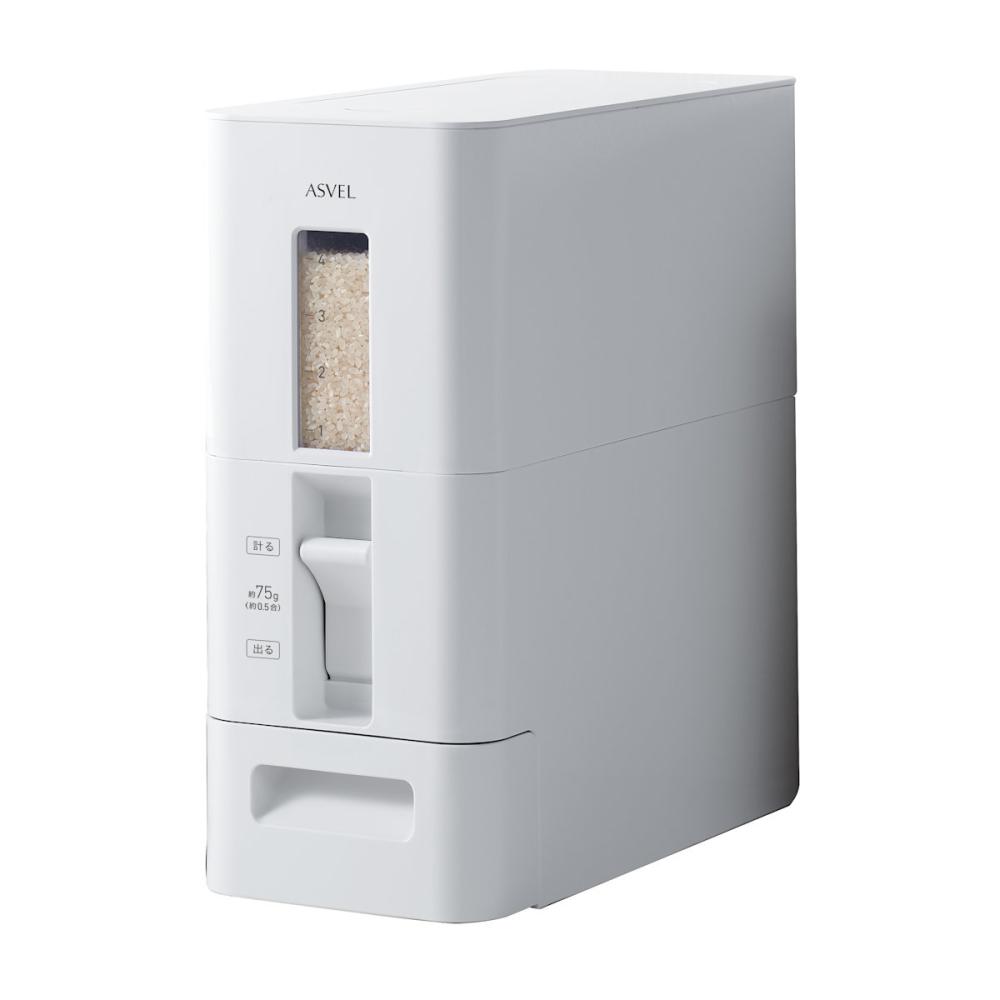 アスベル　Ｓ計量米びつ　６ｋｇ　ホワイト