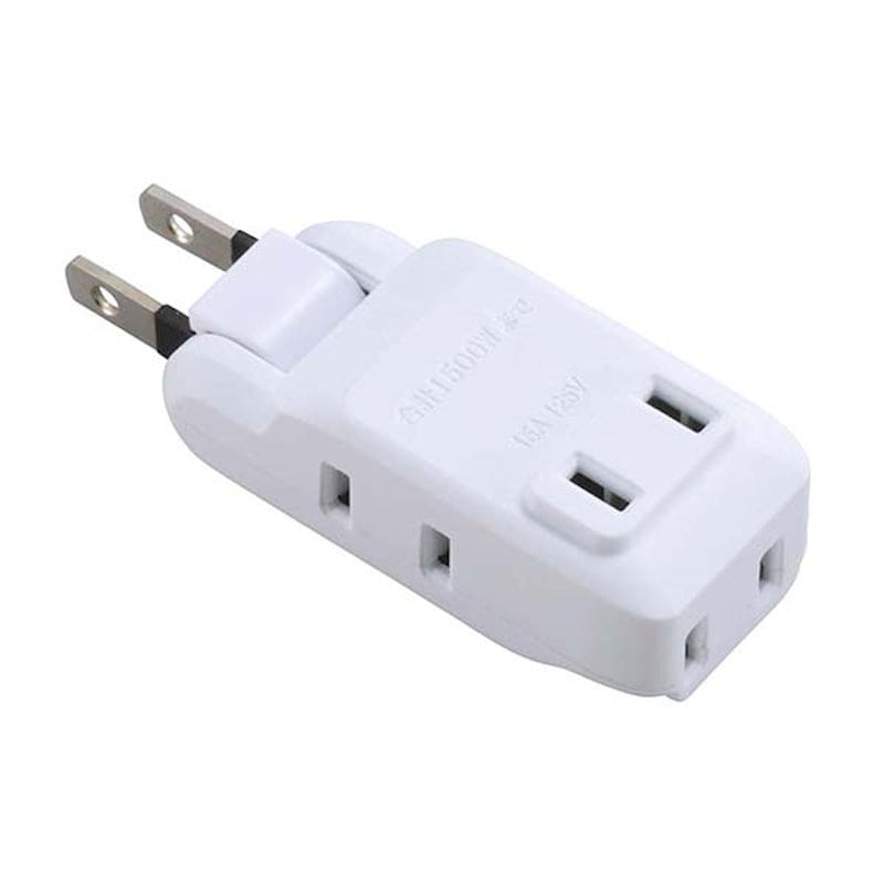 オーム電機　４個口マイクロタップ　ホワイト