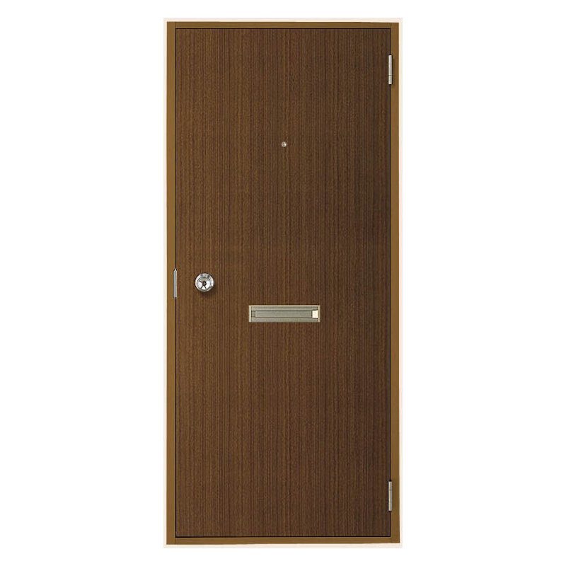 ＬＩＸＩＬ　ロンカラーフラッシュドア　ポスト付　本体のみ　レバー仕様　ランマ無し　木目　０８１８