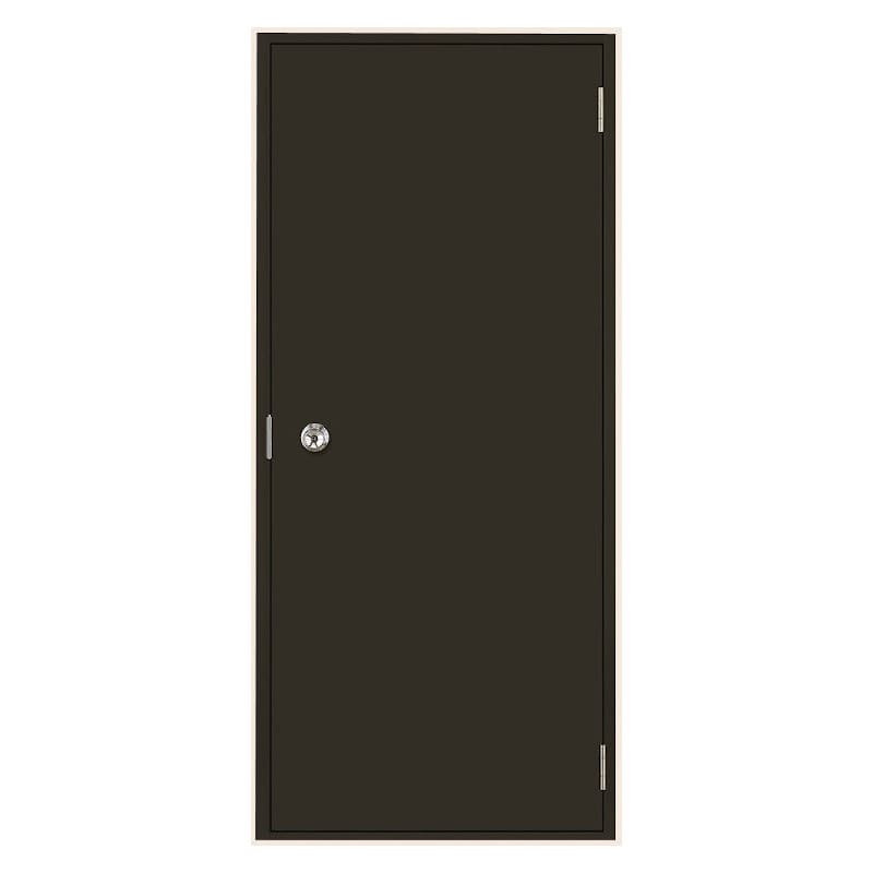 ＬＩＸＩＬ　ロンカラーフラッシュドア　枠のみ　ランマ無し　半外アングル付き　オータムブラウン　０６５２０