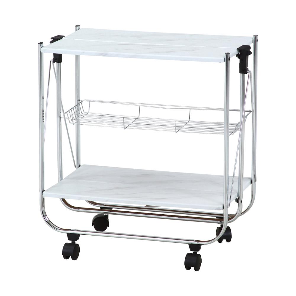 不二貿易　大理石柄フォールディングワゴン