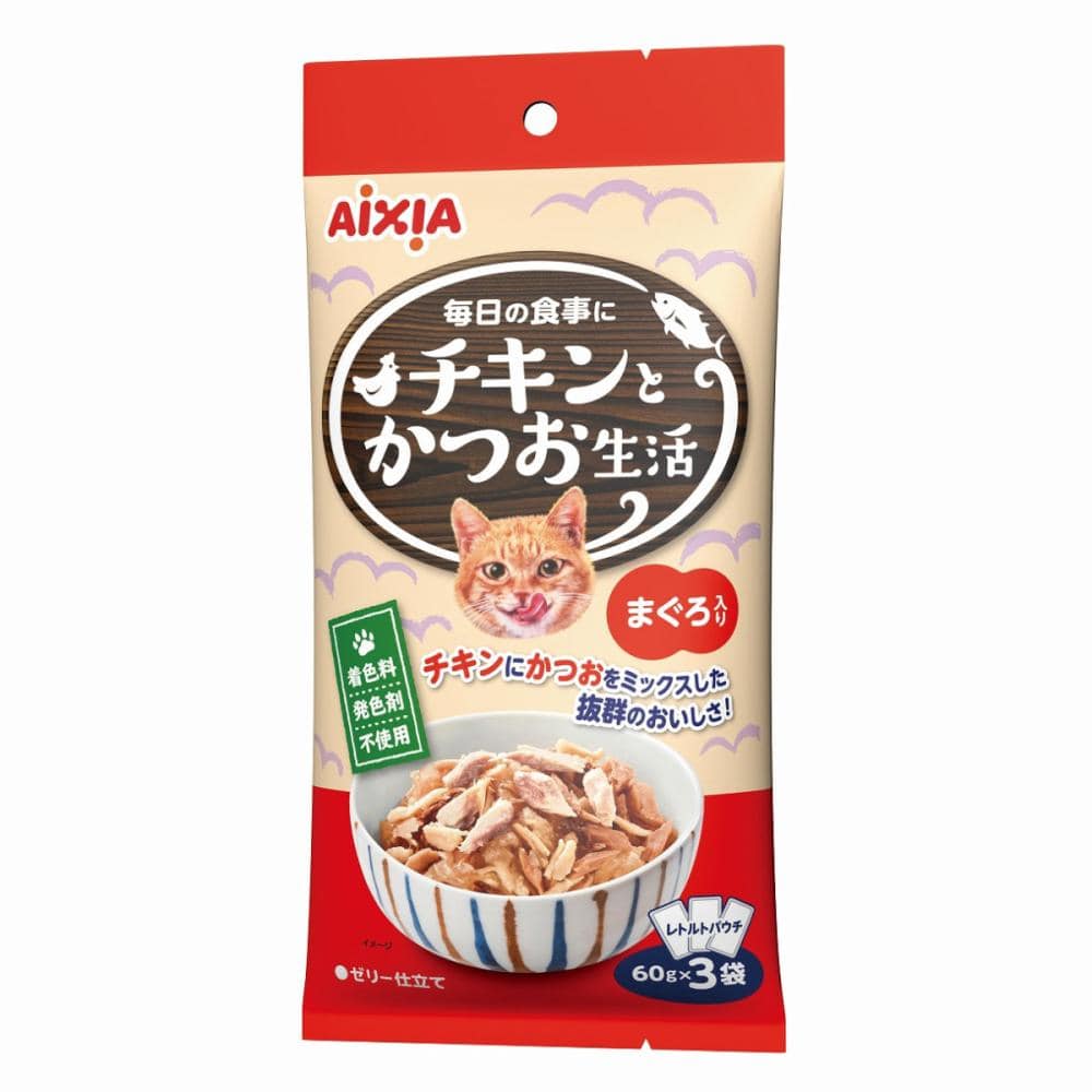 チキンとかつお生活　まぐろ入り　１８０ｇ