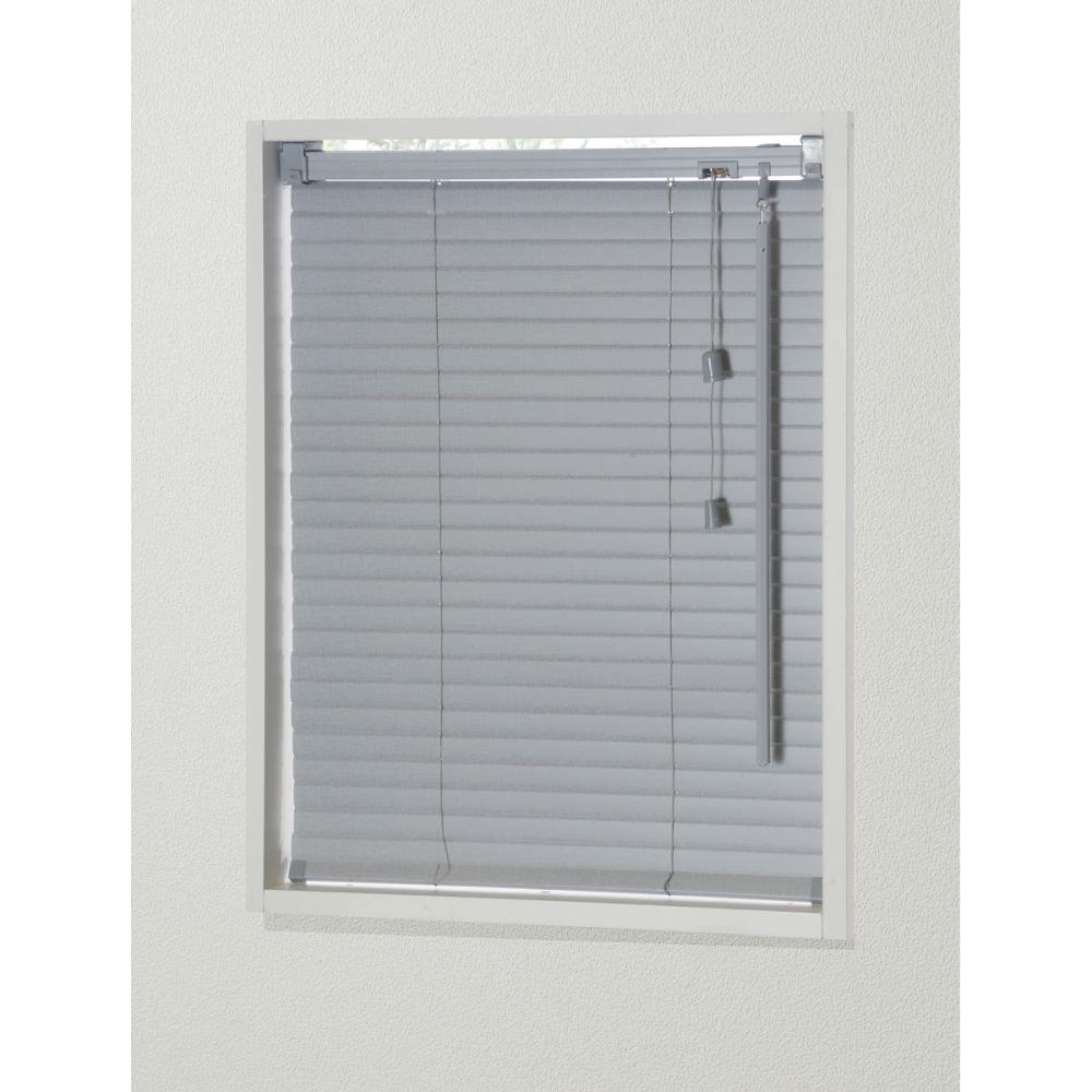 アテーナライフ　遮光断熱できるＬ型ブラインド　グレー　幅１６５×高さ１３８ｃｍ