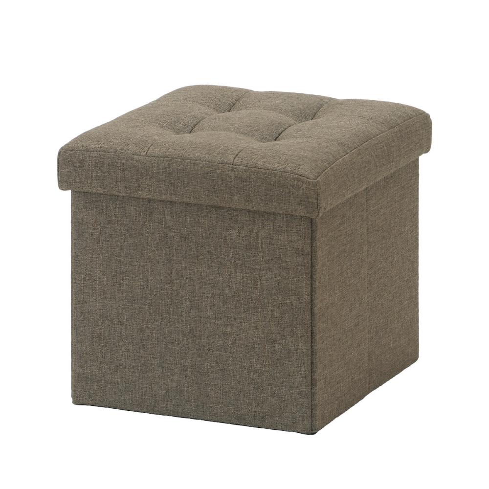 アテーナライフ　収納できるスツール　ブラウン　シングル