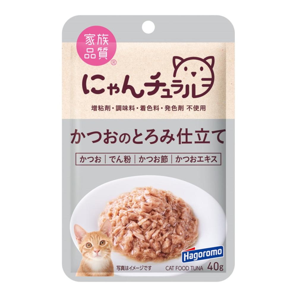 はごろもフーズ　にゃんチュラル　パウチ　かつおのとろみ仕立て　４０ｇ